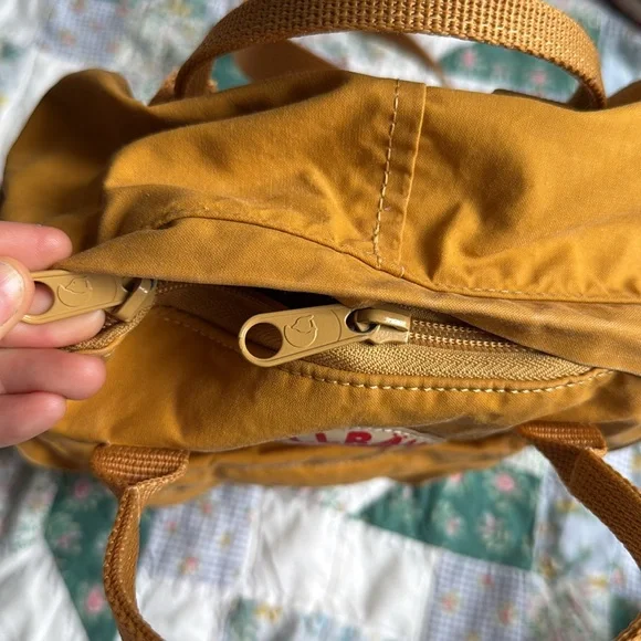 Fjallraven Yellow Kånken Backpack Compact Design - Picture 6 of 9